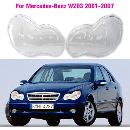 Car Headlight Clear Lens Lamp shade Cover For Mercedes Benz C-Class W203 2001-2007 Headlamp Shell Accessories