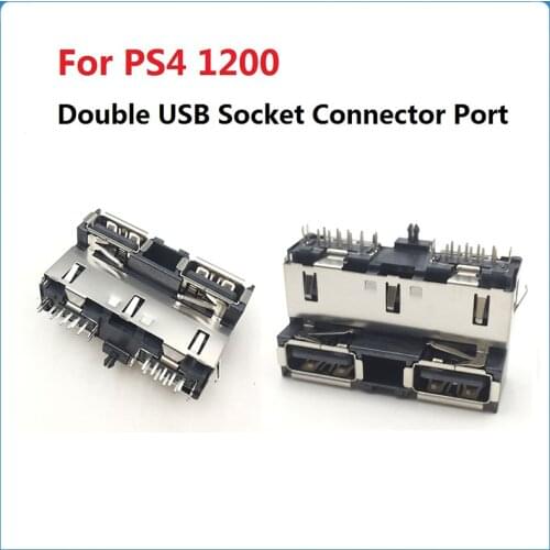 For PS4 1200 Double USB Socket Connector Port Replacement For Sony Play Station 4 1200 Dual Usb Socket Port Game Console Repair