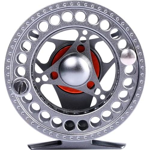 Sougayilang 5/6 Fly Fishing Reel 2+1 BB High Strength Aluminum Body Max Drag 11kg Fishing Wheel Gear Lake River Fishing Tackle