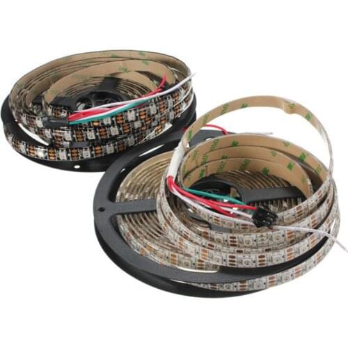 Ws2812b 1m/5m 30/60leds/m 2812 led strip IP30/IP65/IP67 Waterproof Black PCB/White PCB DC5V