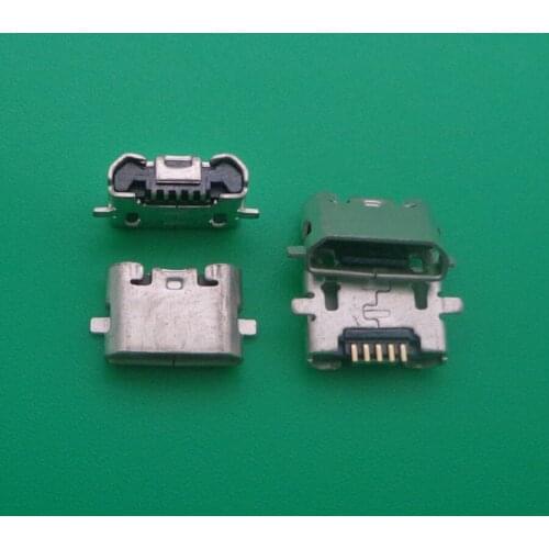 100pcs Micro USB SMD DIP Charging Port Connector Plug Jack Socket 5PIN Repair Parts Replacement