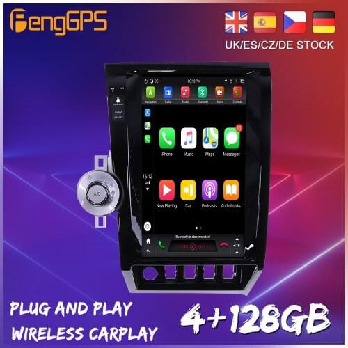 128G Android 9 Tesla Vertical Screen For Toyota Tundra 2007 - 2011 Car GPS Radio Accessories Auto Stereo Head Unit 2Din No DVD