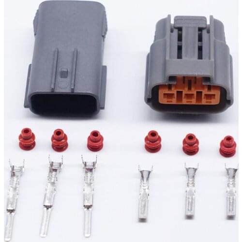 5/10/20Sets 3 Pin 6195-0009 6195-0012 DL 090 Male Female Waterproof Sumitomo Cable Connector For Nissan Mazda RX8 Ignition Coil