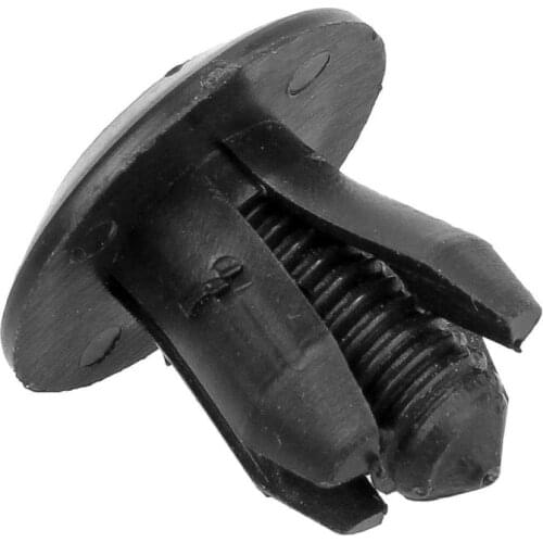 50Pcs Car 8mm Hole Plastic Rivets Fastener Push Clip Black Auto Vehicle Door Trim Panel Retainer Fastener Clips For Toyota Honda