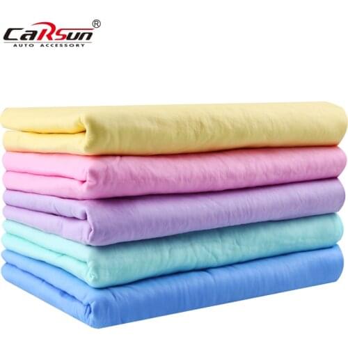 66*43*0.2CM Car Cleaning Microfiber High Absorbent Wipes Magic Hair Dry Towel Synthetic Deerskin PVA Chamois Cham