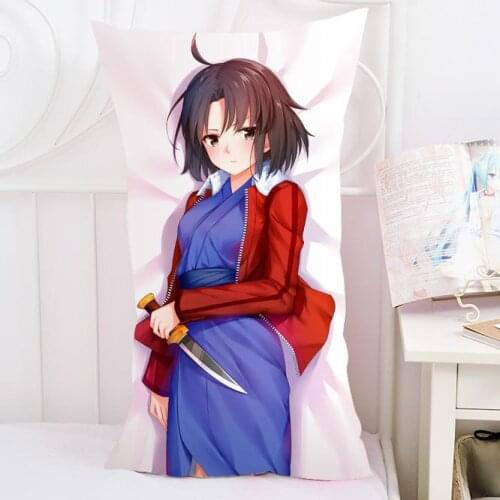 Anime Cartoon Kara no Kyoukai Ryougi Shiki Hugging ectangle Pillow Case Pillow Cover Pilllowcase Cushion Gift