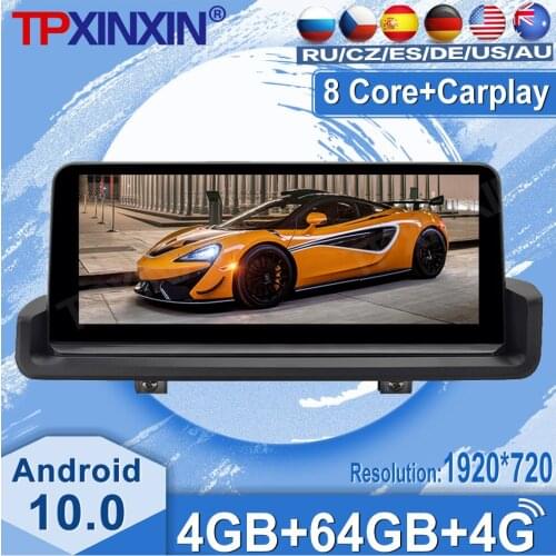 64G For BMW 3 Series 2005-2012 E90 E91 E92 Android 10 Car Radio Tape Recorder Multimedia Player GPS Navigation 10.25'' HD Screen