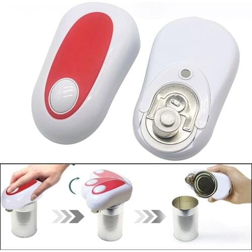 Automatic Soft Edge Electric Can Opener Multi- functional Can Opener Creative Household Goods Bottle Opener with One Button
