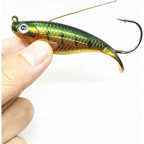 1pcs/The New Bionic Fake bait hard bait sequins21g/8.5cm Artificial winter Fishing 3D eyes Fishing lure bright vib fish lure