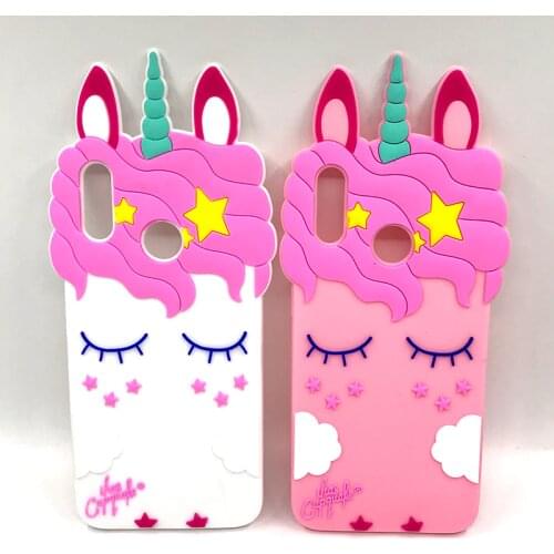 Honor 10 Lite Case Cover Cute 3D Unicorn Cat Soft Silicone Back Cover For Fundas Huawei P Smart 2019 / Honor 10 Lite Phone Case