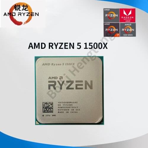 AMD Ryzen 5 1500X R5 1500X 3,5 GHz Quad-Core Eight-Core L3 = 16M 65W YD150XBBM4GA Socket AM4