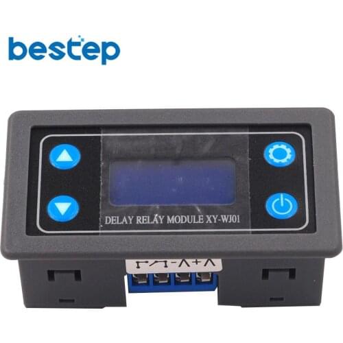 DC 12V LED Digital Time Delay Relay Module Programmable Timer Relay Control Switch Timing Trigger Cycle with Case for Indoor
