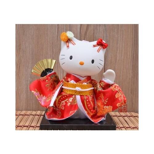 Money doll mannequin cat kimono cat Japanese craft Puppet tatami Hostel Trim supplies supplies cat statue home decoration