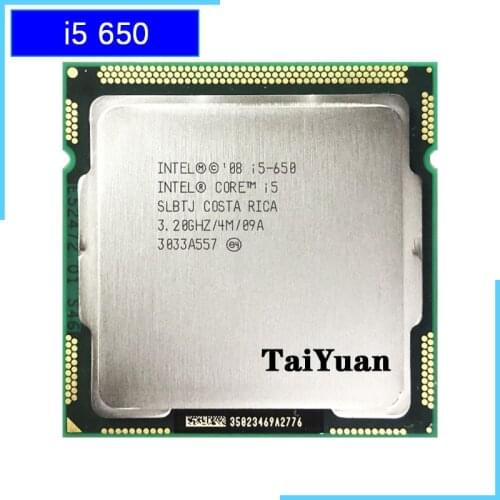 Intel Core i5-650 i5 650 3.2 GHz Dual-Core CPU Processor 4M 73W LGA 1156