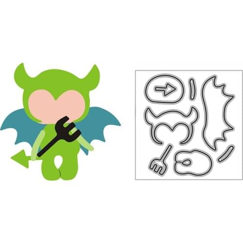 New Halloween Demon Bat Craft Embossing Mold 2021 Metal Cutting Dies for DIY Decorative Scrapbooking Album Card Making No Stamps