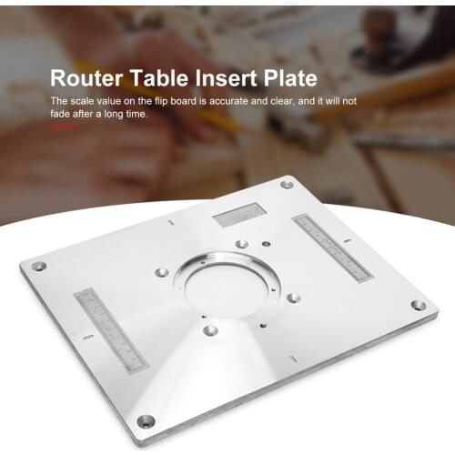 Alloy Router Table Insert Plate Woodworking Benches Table Saw For Multifunctional Wood Plate Engraving Machine