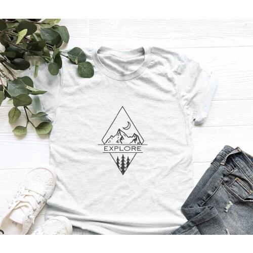 Explore t shirt wanderlust travel shirt road trip traveler gift vacation t shirt women 90s young grunge tumblr cotton tees tops