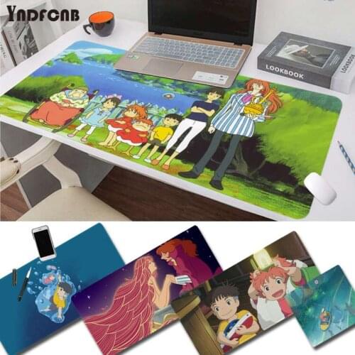 Anime Ponyo On The Cliff Anime Mouse Pad Super Creative INS Tide Large Game Size for mouse pad Keyboard Deak Mat for Cs Go LOL