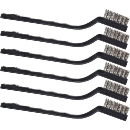 Brass Wire Brush 6pcs/Set Stainless Steel Heavy Duty Cleaning Rust Remover Tools
