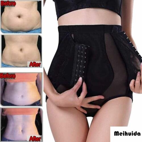 Hot Women Waist Trainer High Waist Shapewear Slimming Slip Shape Brief String Bodyforming Waist Body Shaper Panties M-XXL