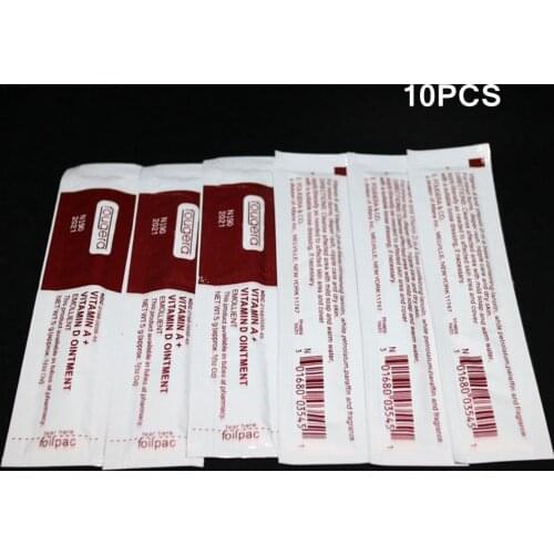 10pcs Fougera Vitamin A&D Ointment Cream for Beginners Practice Skin Tattoo Aftercare Cream Pigment Makeup Tattoo Accessories