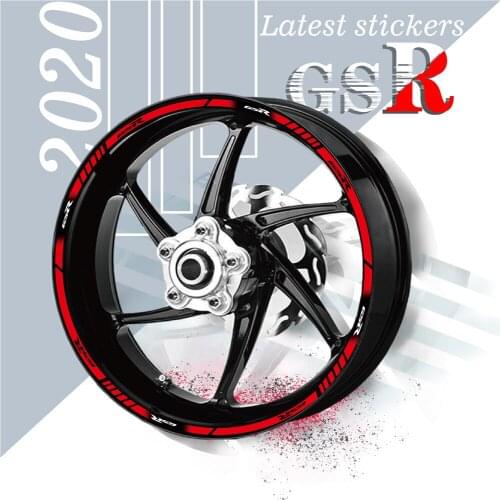 New product Motorcycle Tire Strips Sticker waterproof sticker full coverage wheels moto stickers for SUZUKI GSR gsr