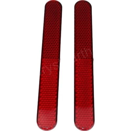 Motorcycle Reflector Sticker Saddlebag Latch Cover Reflectors Case Safety Warning For Harley Sportster XL 1200 883 2007-later