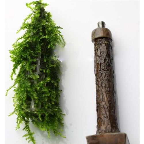 Plastic Artificial Water Plant Pine Tree Moss Tree Aquarium Fish Tank Plant Aquarium Decoration For New Year