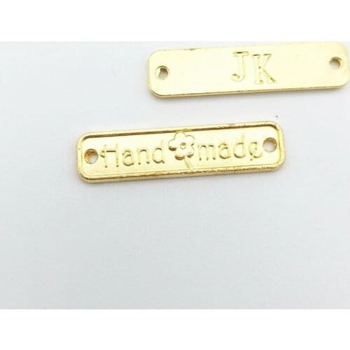 10Pcs 6*25mm Gold Color Handmade Pendant Metal Alloy Gold JK Flower Charm Jewelry Connector Diy Handmade Making