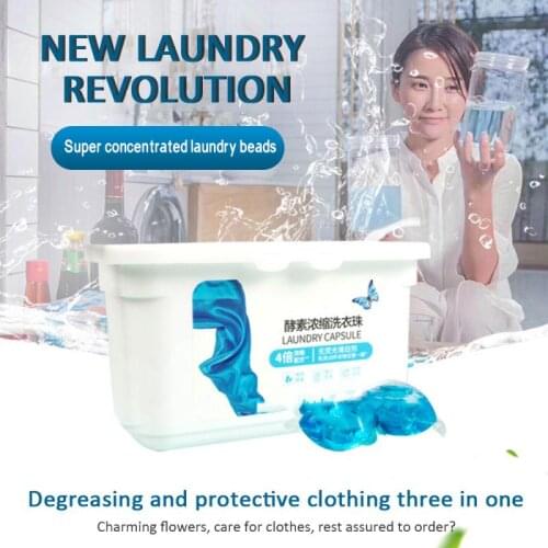 Portable Laundry Wash Ball Gel Beads Lasting Clothing Fragrance Liquid Water-soluble Capsules Home Bathroom Cleaning Tools