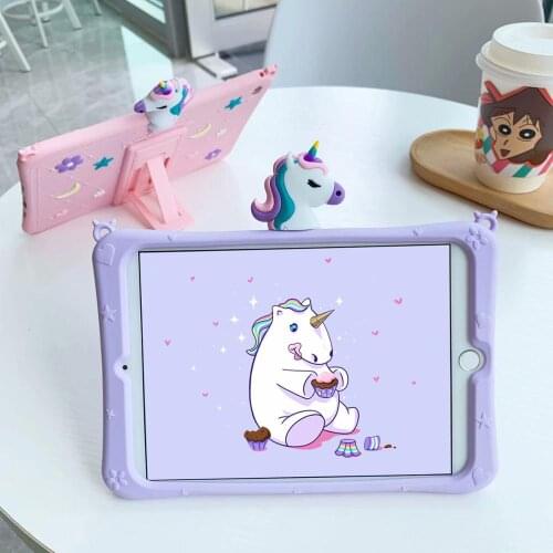 Case For iPad Pro 12.9 2017/2015 Edition (With Home key) Cartoon Kids Cover For iPad Pro 12.9 2020（Full Screen）Silicon Funda