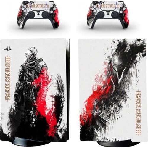 Dark Souls Style PS5 Digital Edition Skin Sticker for Playstation 5 Console & 2 Controllers Decal Vinyl Protective Skins Style 9