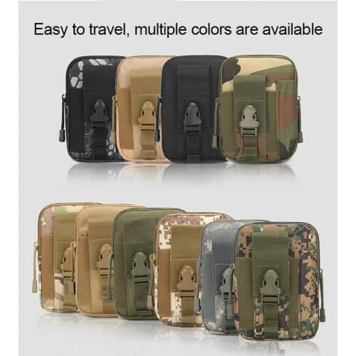 2021 New Men Waist Pack Bum Bag Pouch Waterproof Military Belt Waist Packs Molle Nylon Mobile Phone Wallet Travel Tool Waist Bag