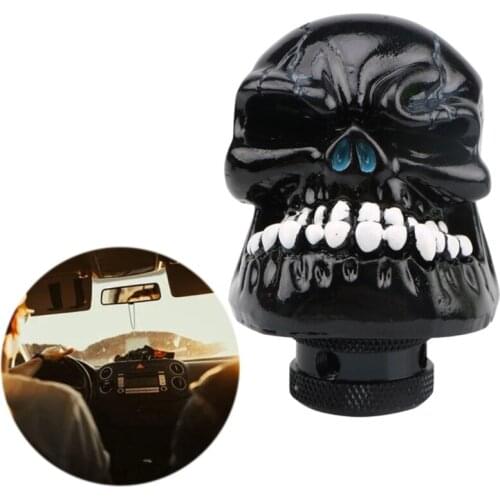 Universal Style Car Gear Shift Knob Auto Car Modified Skull Head Gear Shift Head Shifter Knobs Manual Gear Knob Fashion