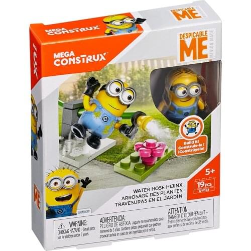 Despicable Me Mega Construx Water Hose Hijinx Set Mega Bloks DYD33 16pcs/pzs -5years old Children Toys Festival Christmas Gift