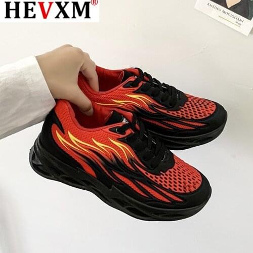 Women Chunky Vulcanized Shoes Breathable Mesh Sports Casual Shoes For Woman Lace-up Tennis Female Platform Sneaker