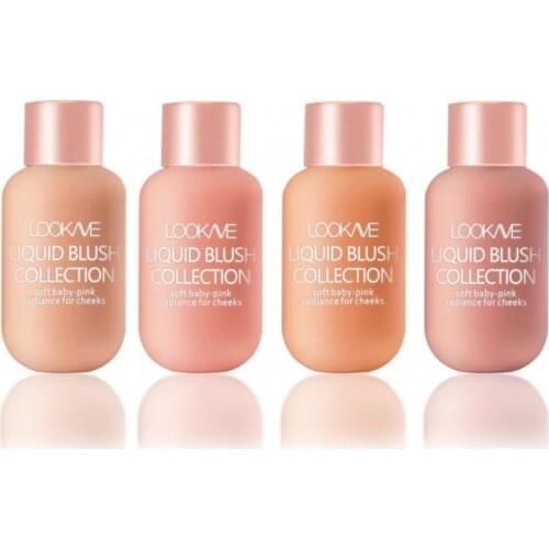 LOOKME Liquid Blush Facial Pigment Long Lasting Waterproof Natural Cheek Contour Blusher Brighten Skin Tone Makeup Cosmetic TSLM