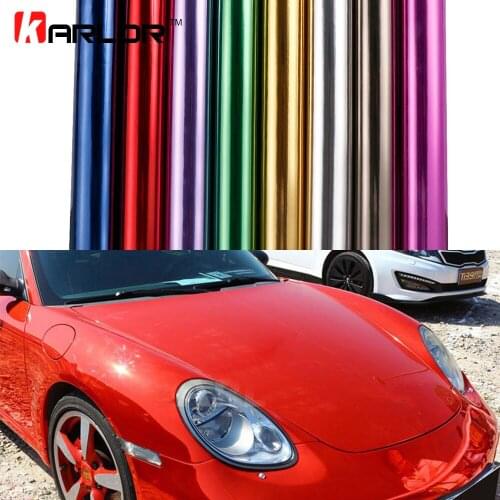 2mX1.52m Chrome Mirror Vinyl Film Car Wrapping Body Sticker Auto Stretchable Mirror Chrome Vinyl Film Car Styling Accessories