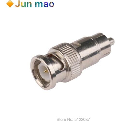 2pcs BNC Male Plug to Hexagon Thread Adapter Q9 Audio Connector for Surveillance Camera Accessories for 74-5