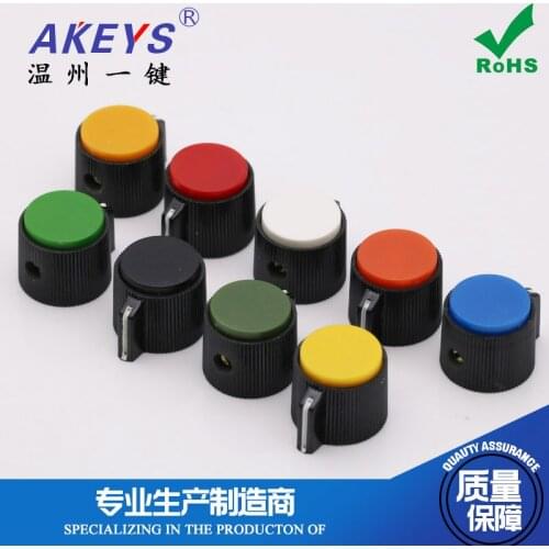 5pcs KNP-20-6.0 band Switch knob with screws fixed electronic handwheel positioning shaft Selector Switch Knob cap