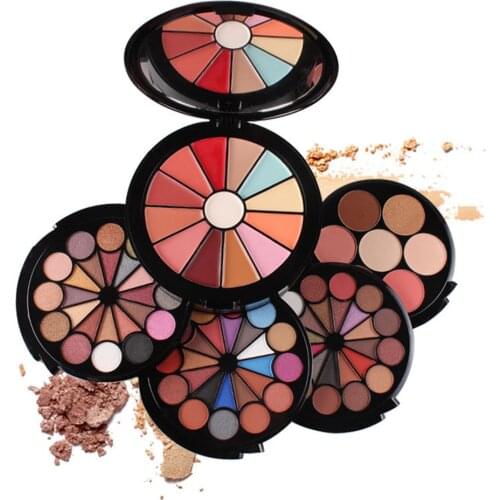 91 Colors Make Up Set Multicolor Eyeshadow Palette Blush Powder Concealer with Brush Mirror Makeup Kits for Women