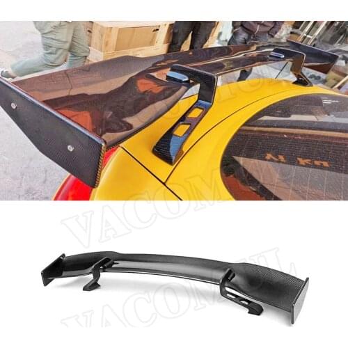 Carbon Fiber&FRP Rear Trunk Spoiler Lip Wings Car Accessorise for Porsche Cayman Boxster 981 986 987 718 GT4 GT 2016-2019
