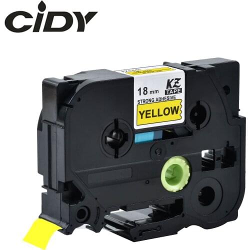 Cidy 10pcs/lot Black on Yellow TZe-S641 tze S641 tz-S641 tz S641 for p touch compatible brother label printer tz tape