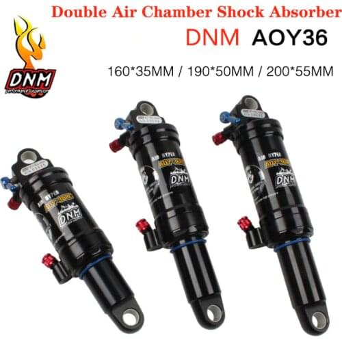 DNM AOY-36RC bicycle shock absorber mountain bike XC soft tail double air chamber rear shock, adjustable rebound/lock/air pressu