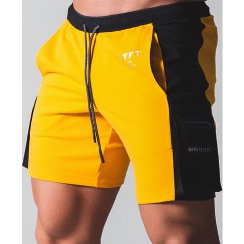 Cotton Casual Patchwork Shorts Men Gym Fitness Bodybuilding Bermuda Summer Skinny Short Pants Bottoms Male Running Sport Apparel