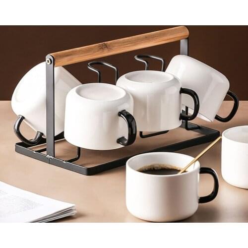 Coffee Cup European Style Small Luxury Style Home British Afternoon Mug Set Coffee Mugs Latte Black Tea Cup Grandparents Gifts