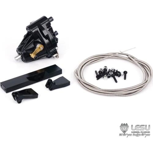 LESU Metal Center Differential Transfer Case for 1/14 RC TAMIYA Tractor Truck DIY Car Dumper Model VOLVO Scania Benz Gearbox