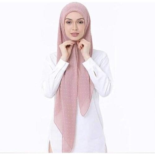 Muslim Women Head Scarf Crinkle Hijab Soft Cotton Shawls Wraps Headwrap Arab Bonnet Hats Femme Musulman Islam Scarf Bonnet Cap