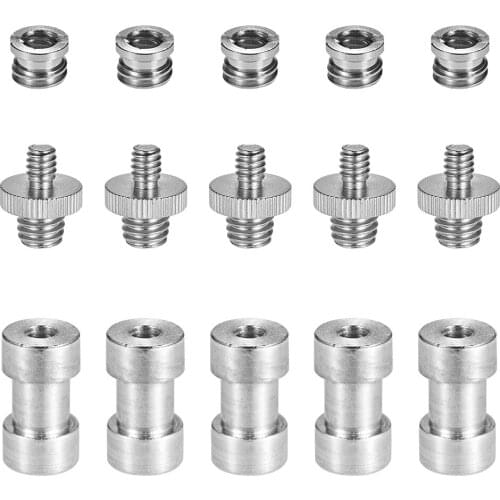 1/4"-20 to 3/8"-16 Threaded Screw Adapter Converter Female Spigot Reducer Bushing Screw Mount for Camera Tripod Monopod Ballhead