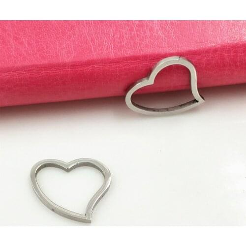 20PCS Charm Dangle Jewelry L Charms Stainless Steel DIY Charms Accessories Necklace Jewelry